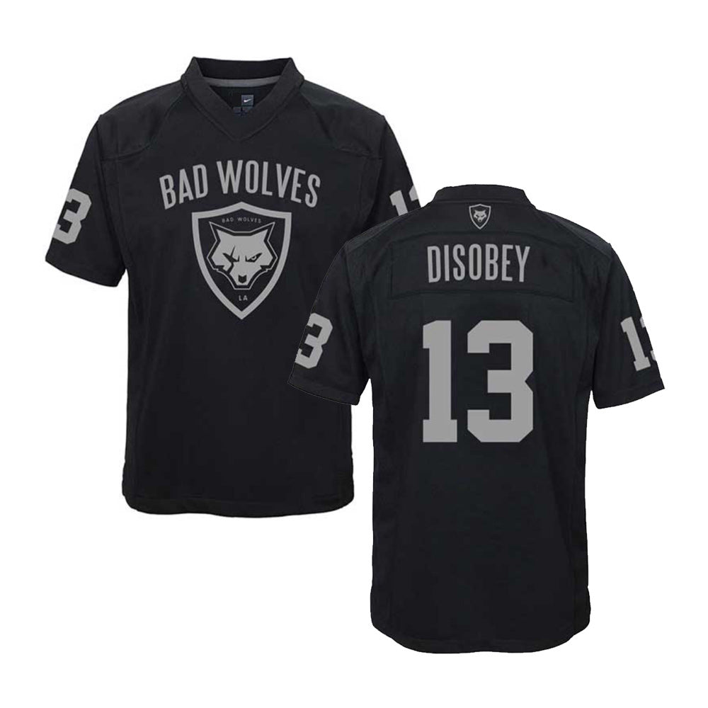 Black & Silver Football Jersey