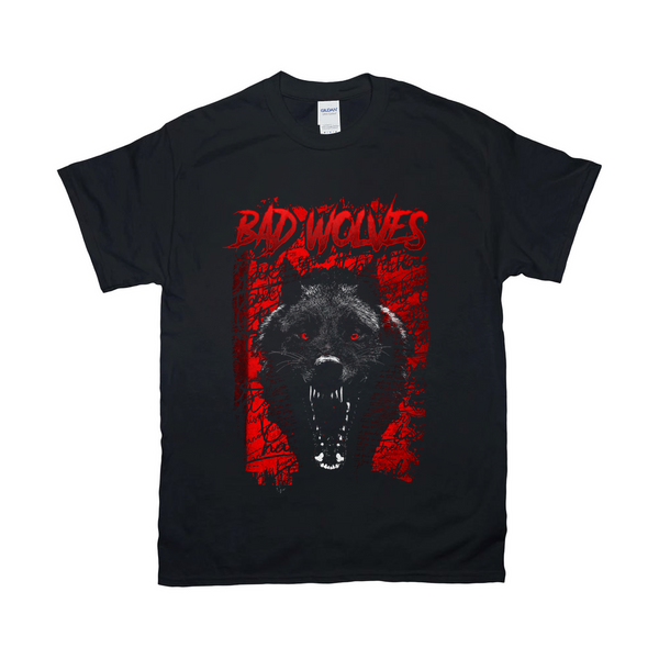 Wolves グラフィックオーバーサイズTシャツ ブラック Wolves グラフィックオーバーサイズTシャツ ブラック Tシャツ メンズ